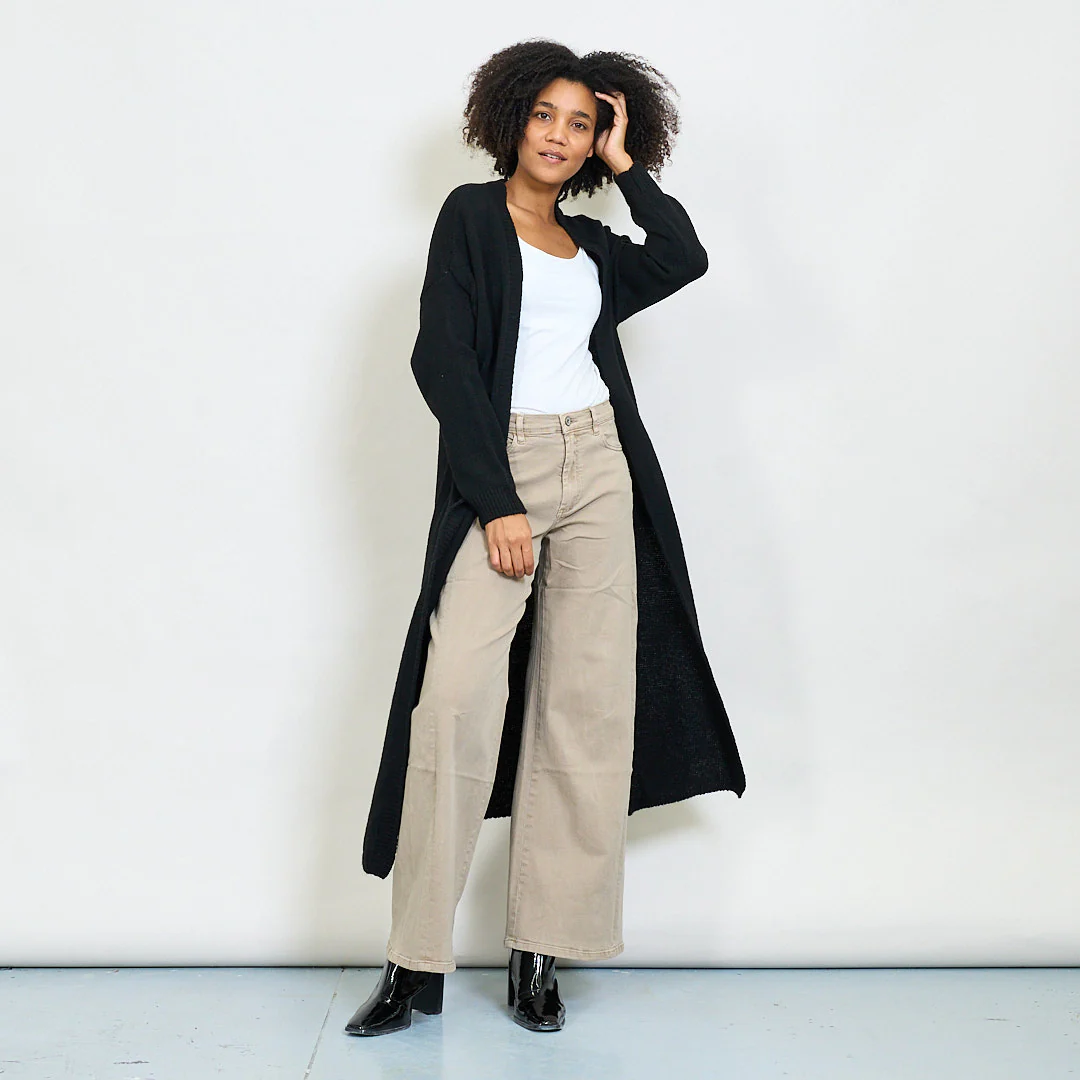 AMELÉ - Wholesale Cardigan - Women's - Long cardigan in maxi comfort knit3