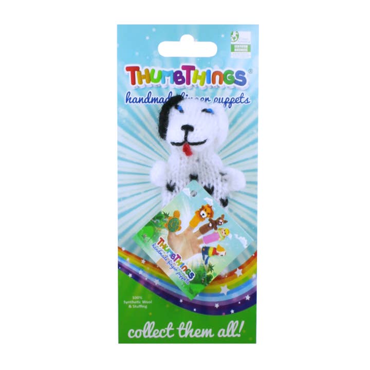 Dalmatian Finger Puppet for wholesale by ThumbThings Finger Puppets
