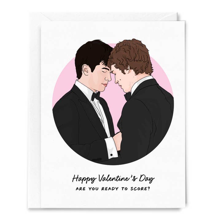 Are You Ready to Score? Hollanov Valentine's Day Card for wholesale by Sammy Gorin LLC