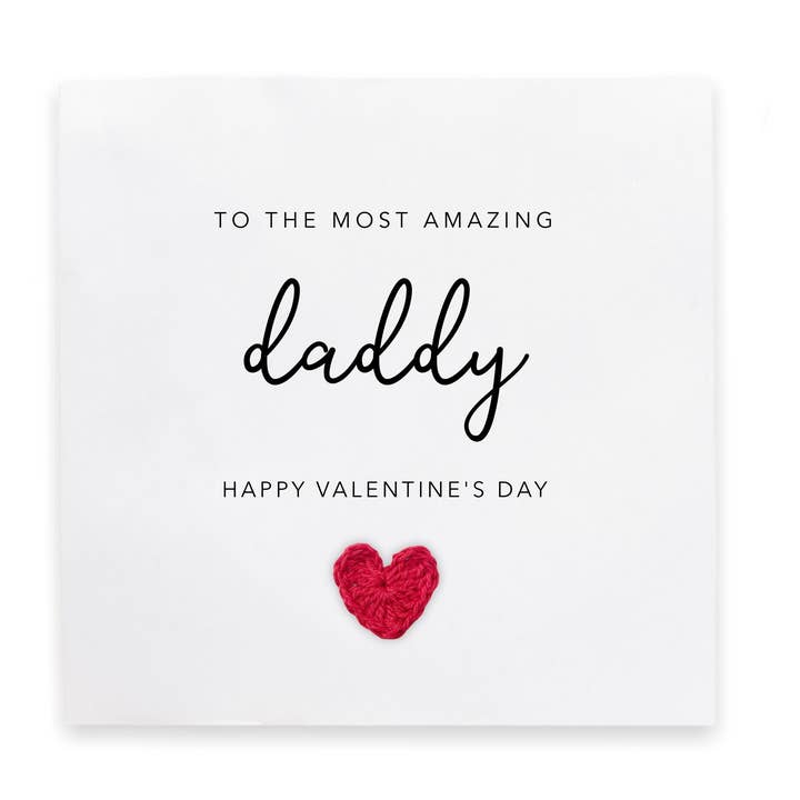 Carte de Saint-Valentin pour papa, Carte « Joyeuse Saint-Valentin » pour papa pour la vente par Fifi's Handcrafted