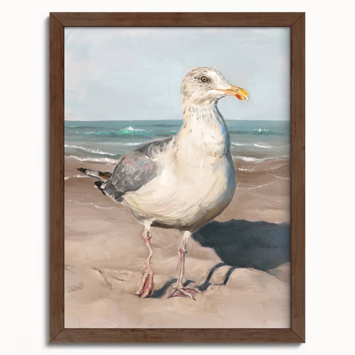 The Ugly Cat Studio - Wholesale Art Print - Seagull with Wobbly Leg Fine Art Print15