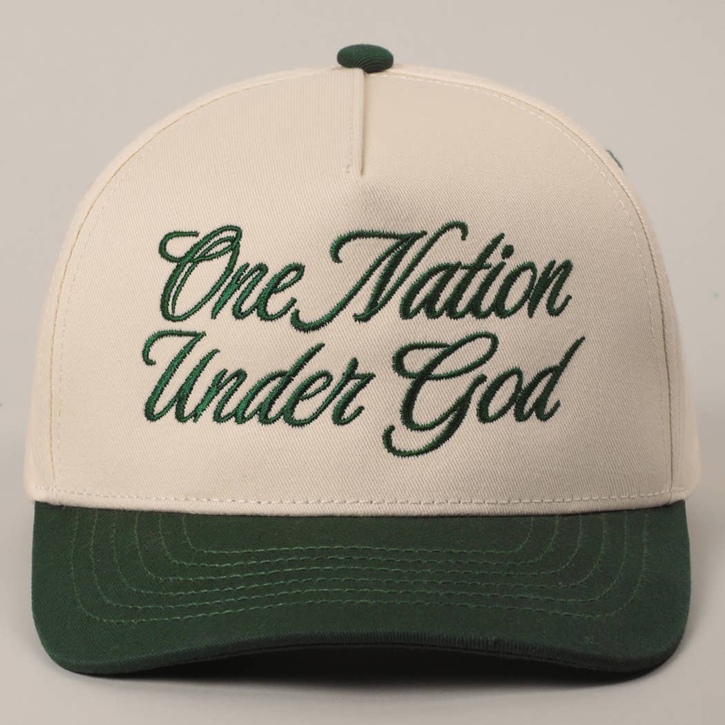 Fashion City - Wholesale Truckerpet - Uniseks - One Nation Under God Two-Tone Truckerpet8