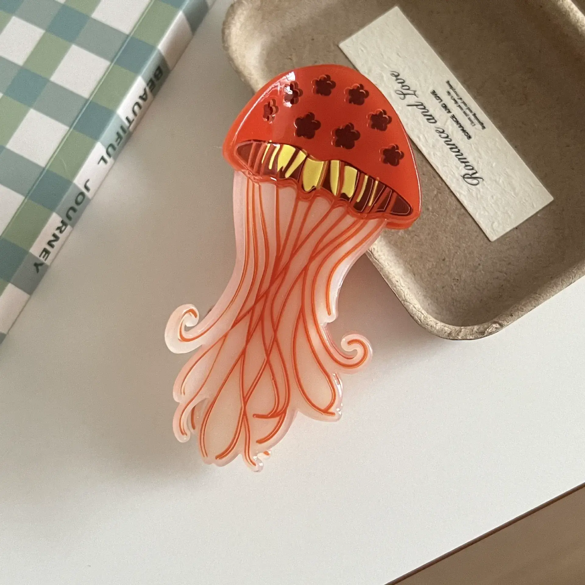 Otterware - Wholesale Hair Clip - Women's - Whimsical Acrylic Jellyfish Hair Claw Clips | Starry Ocean S2