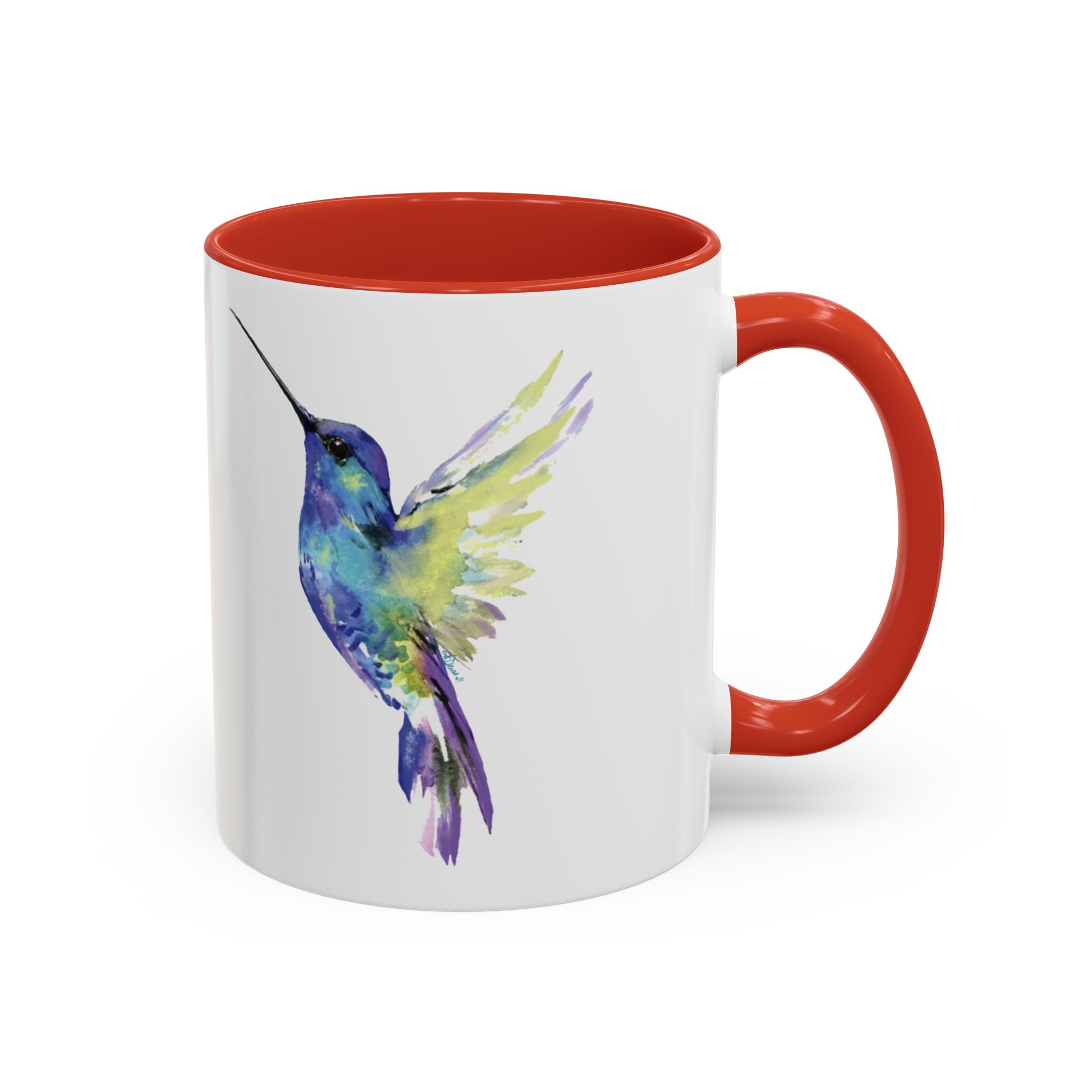 Blue Cava - Wholesale Coffee Mug - Hummingbird Two Tone Ceramic Mug - 11oz & 15oz2