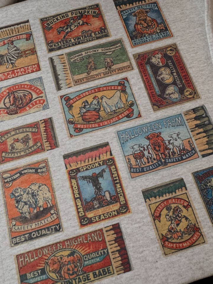 Western Vintage Babe - Wholesale T-shirt met print - Dames - SPOOKY LUCIFERDOOSJE2