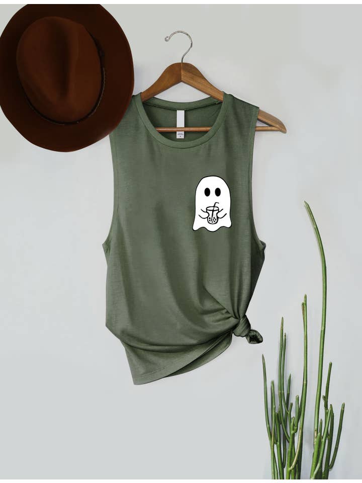 PINK NABI – wholesale Tank top – Women′s – Halloween Ghost2