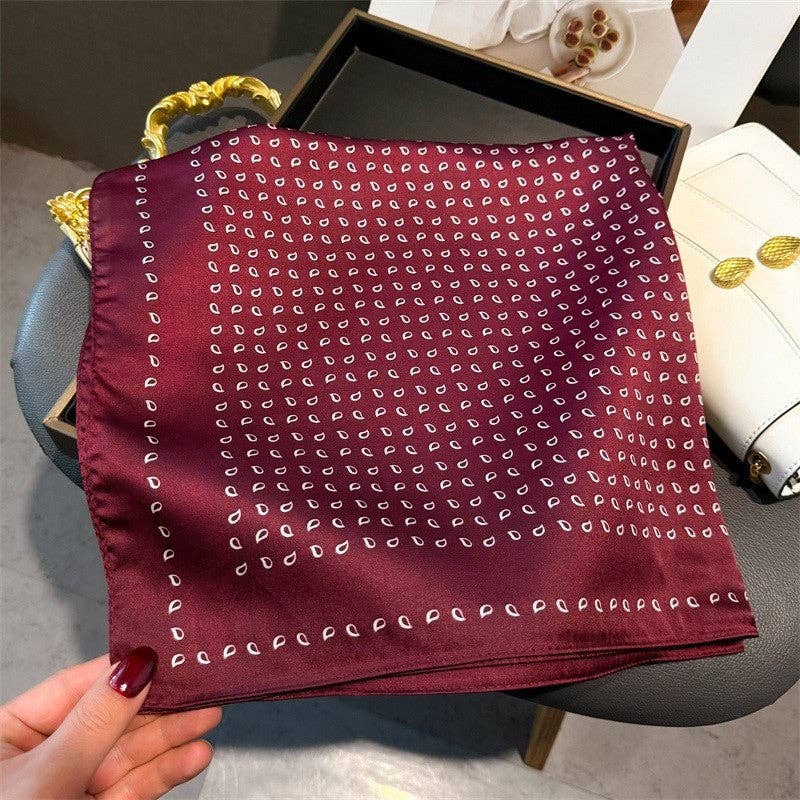 OceanusSwim – wholesale Scarf – Women's – Fashion Print Square Scarf4