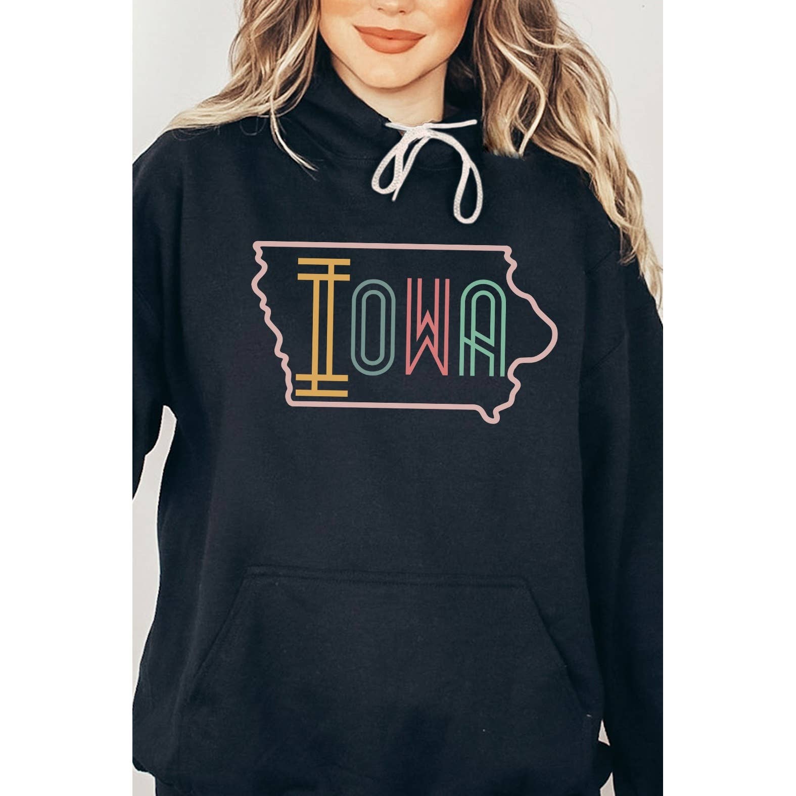 Kissed Apparel – wholesale Hoodie – Women's – Neon State Shape Graphic Hoodies14