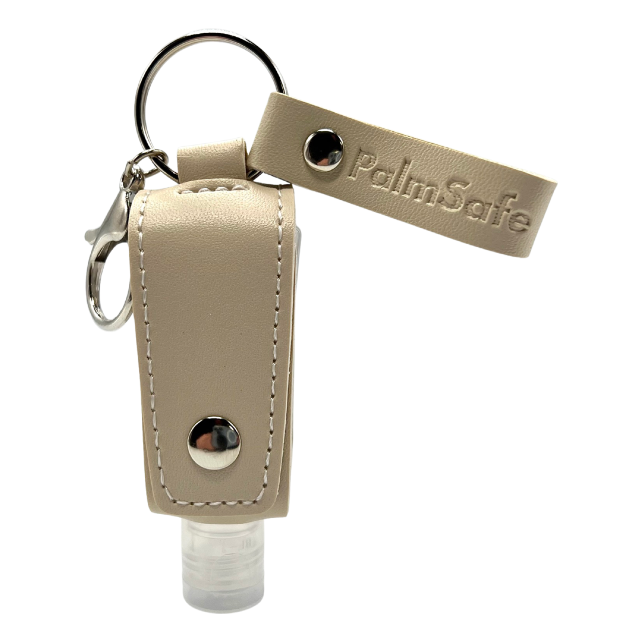 Palm Safe – wholesale Hand sanitiser – Keychain Leather Cased Refillable Hand Sanitiser Bottle7