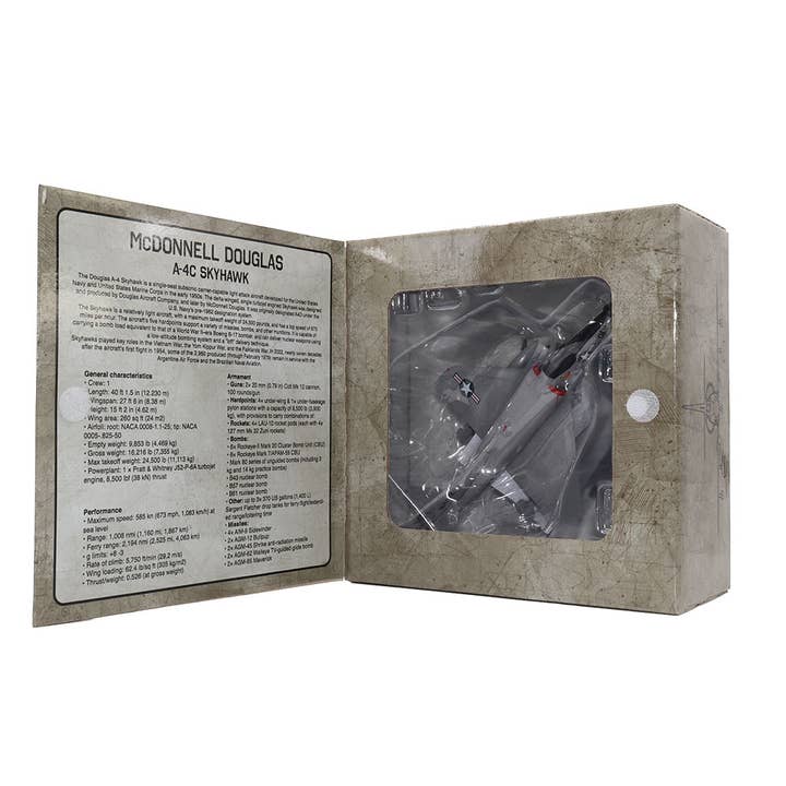 Motor City Classics, Inc. – wholesale Dekorativt bordsobjekt – McDonnell Douglas A-4C Skyhawk Diecast-modell i skala 1:721