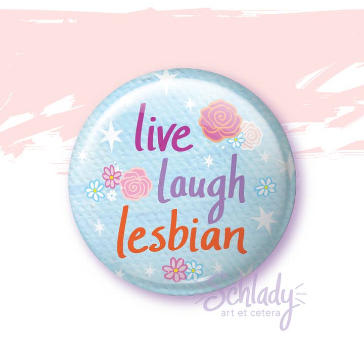 Live Laugh Lesbian - Pride Magnet for wholesale by Schlady