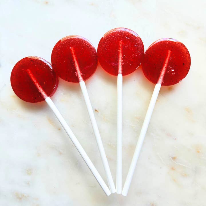 Virgo Moon - Wholesale Lollipop - Plants & Planets Lollipops - Strawberry Hibiscus Rose3