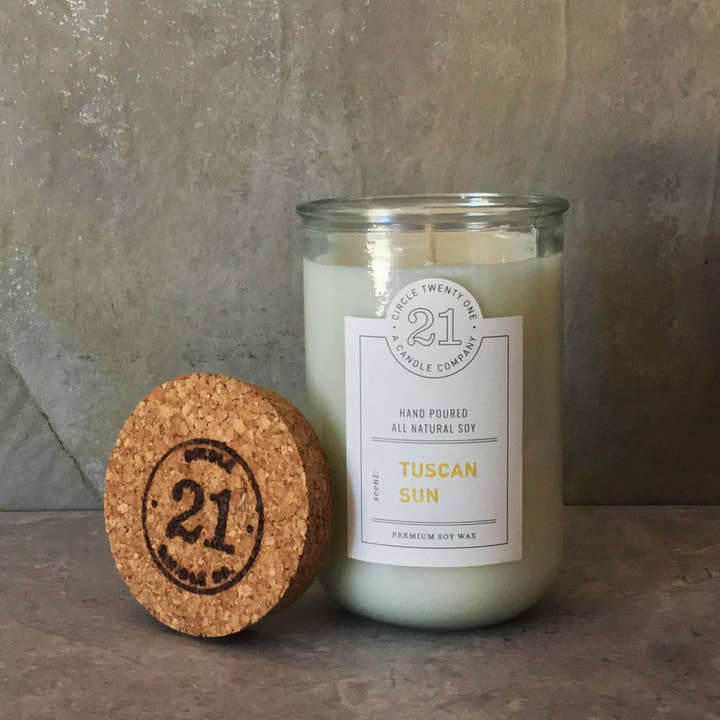 Bougie au soja Tuscan Sun pour la vente par Circle 21 Candles