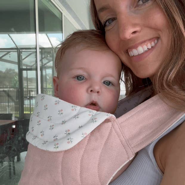 Solly Baby - Wholesale Baby Carrier - Blush Floret Buckle Carrier7