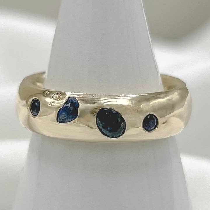 #10 Blå safir 4 sten för wholesale av Amory C Jewelry