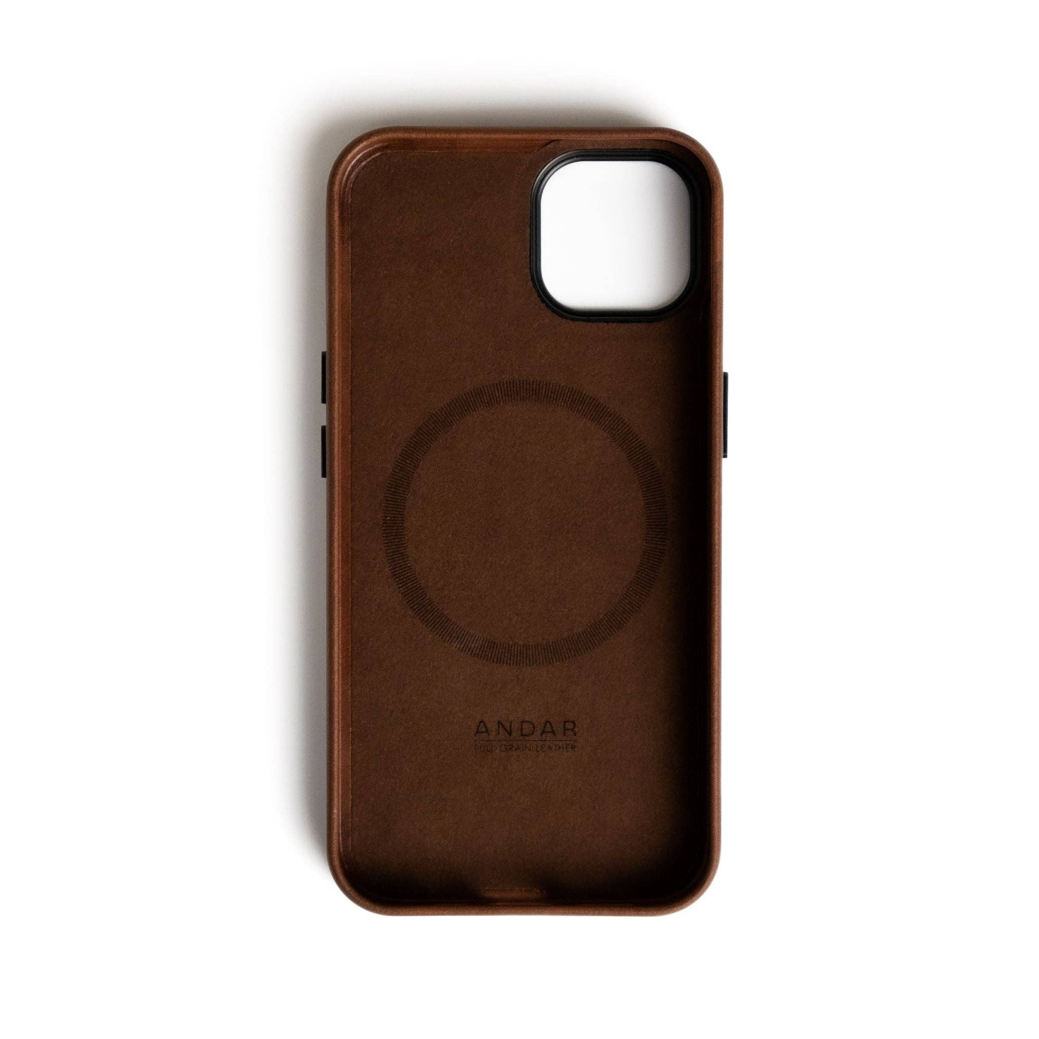 Andar - Wholesale Phone Case - Unisex - The Aspen Full Grain Leather iPhone Phone Case with MagSafe144