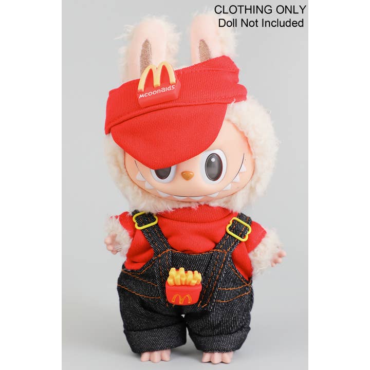 SCHNELLIMBISS-UNIFORM LABUBU-OUTFIT MIT VISIER für den Großhandel von Girly