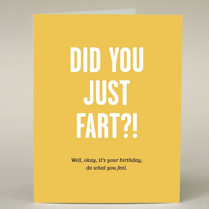 Você só Fart Card por atacado de Sweet & Snarky Greeting Card Company