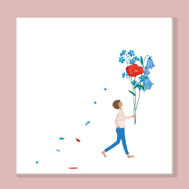 'Forget-me-not' greeting and greeting card for wholesale by littl'pix