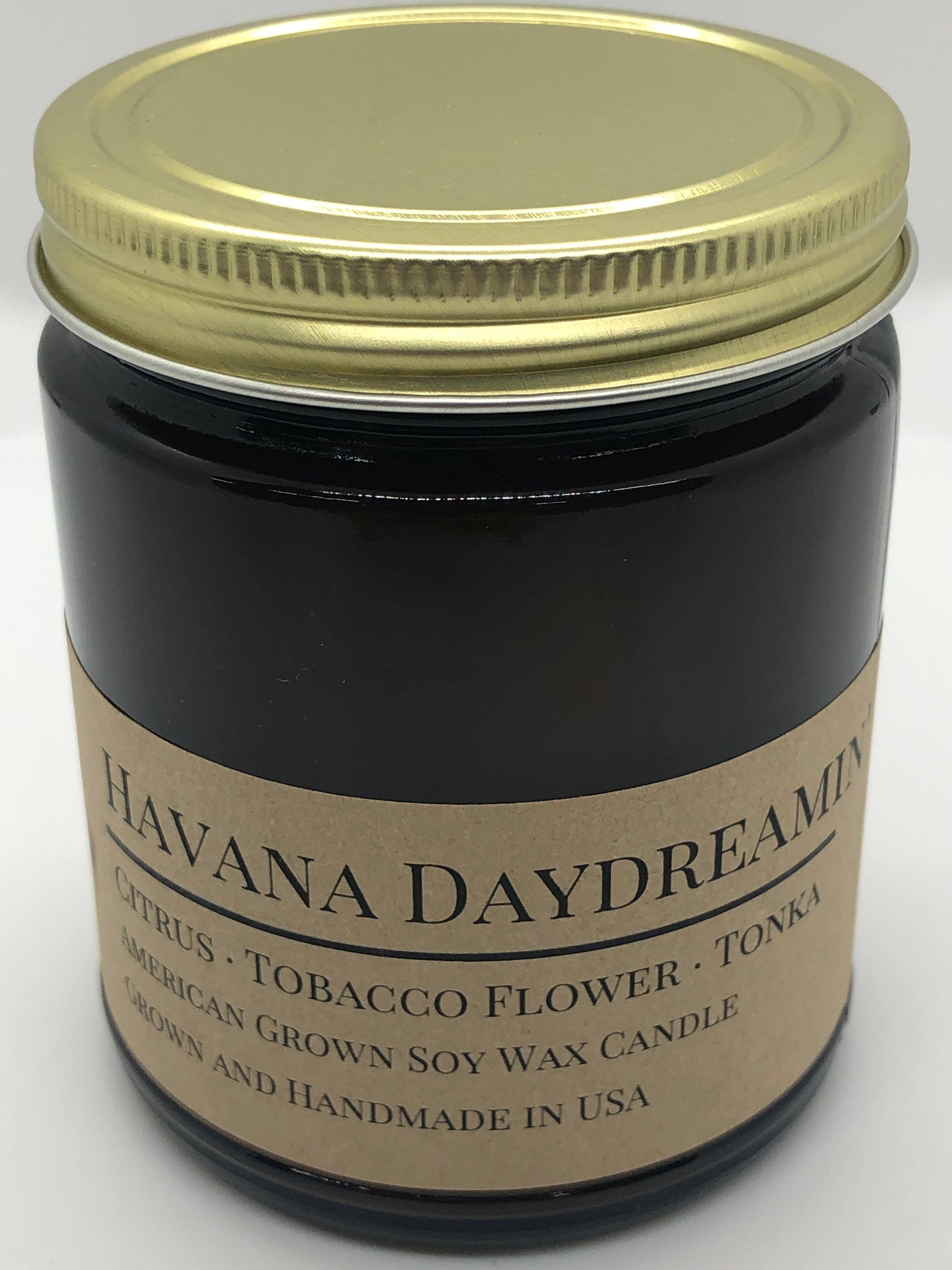 Prairie Fire Candles - Wholesale Jar/Filled Candle - Havana Daydreamin' Soy Candle | 9 oz Amber Apothecary Ja4