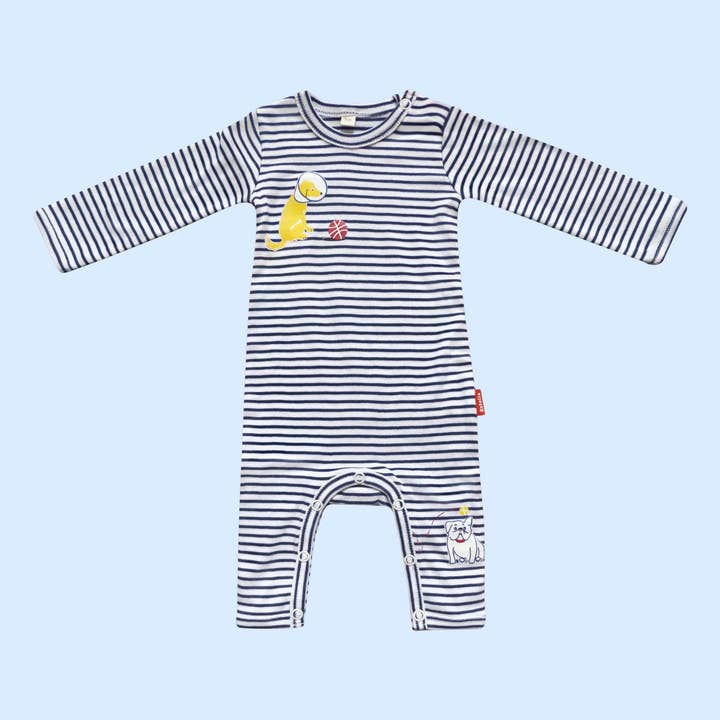 Estella – wholesale Overall - Baby – Bebisromper, Hundtryck Ekologiska Nyföddskläder0