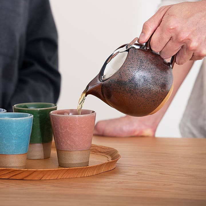 ZERO JAPAN USA - Wholesale Tea Pot - ZERO JAPAN - BEE HOUSE - ROUND TEAPOT for TWO (24 oz) - Iron Brown -1