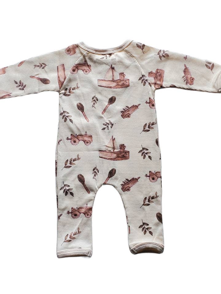 Barboteuse Organic Play Collection pour la vente par June B. & Co.