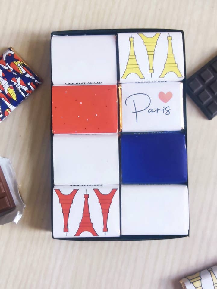 Chocolates Paris ou personalizados para a sua cidade por atacado de Les Moments Suspendus