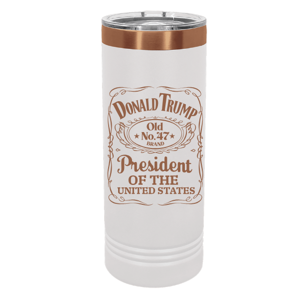 Acential Drinkware – Engroshandel Thermokop – Trump „Old No. 47" præsident for den amerikanske 22oz Skinny Tumbler0