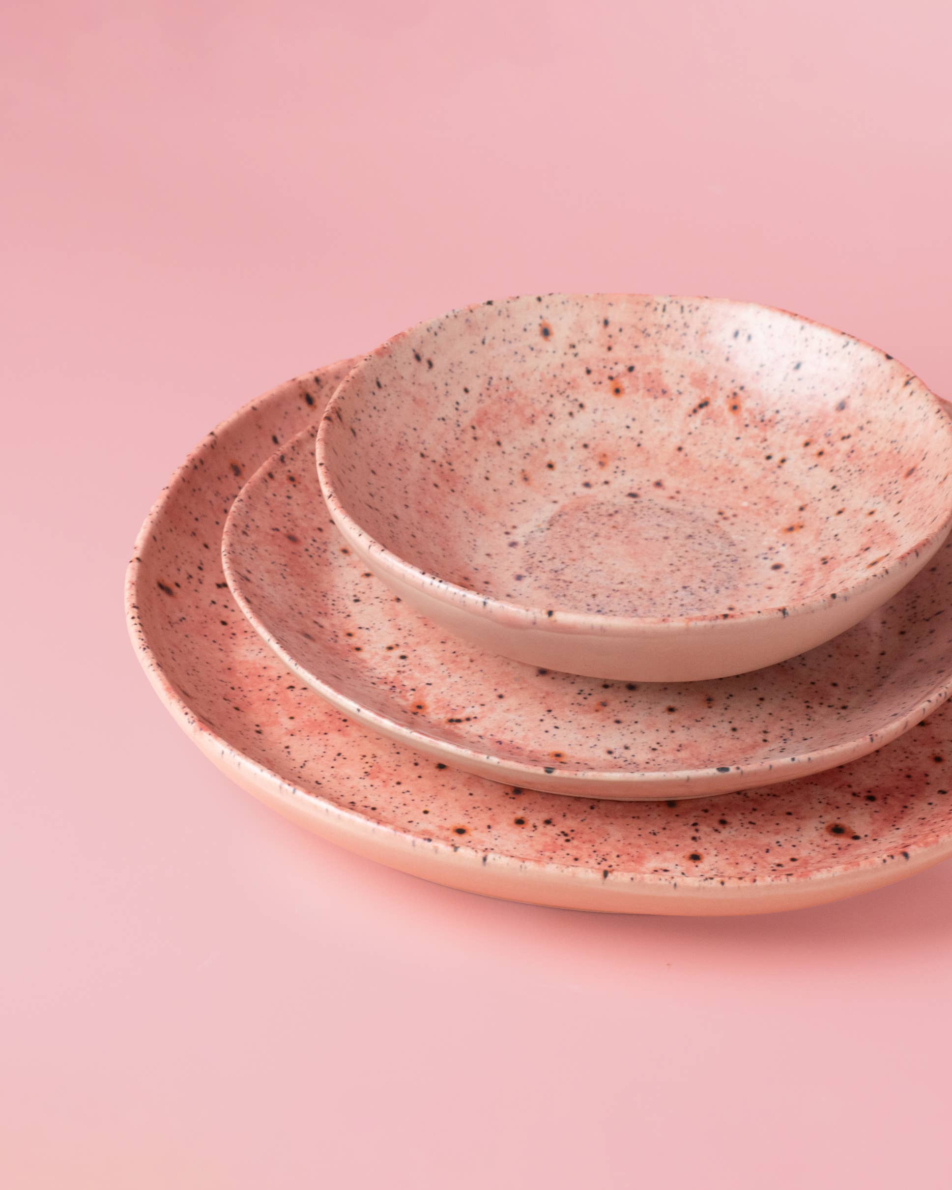 Alfar Tierra Cocida - Vendita all'ingrosso Servizio da tavola - Set di stoviglie in gres fatto a mano 3 pezzi – Blush Edit2