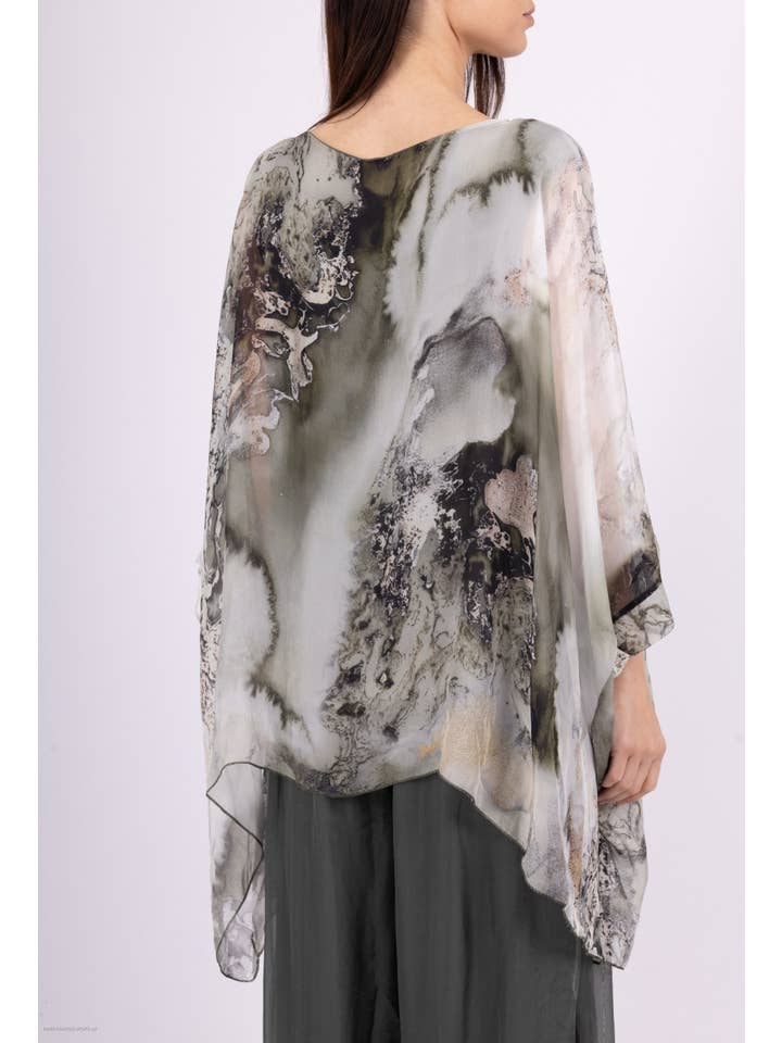 Shyloh - Wholesale Blouse - Women's - Silk fluid top 50496