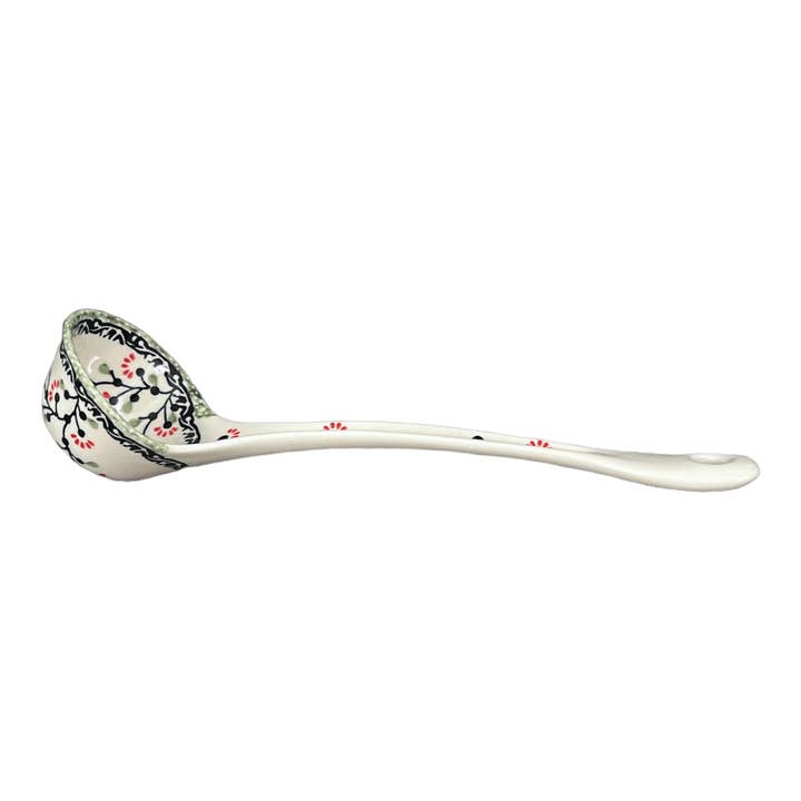 Polish Pottery Outlet - Wholesale Ladle - Ladle, Soup, 12" in "Cherry Blossoms" by Manufaktura | C020S-DPGJ2