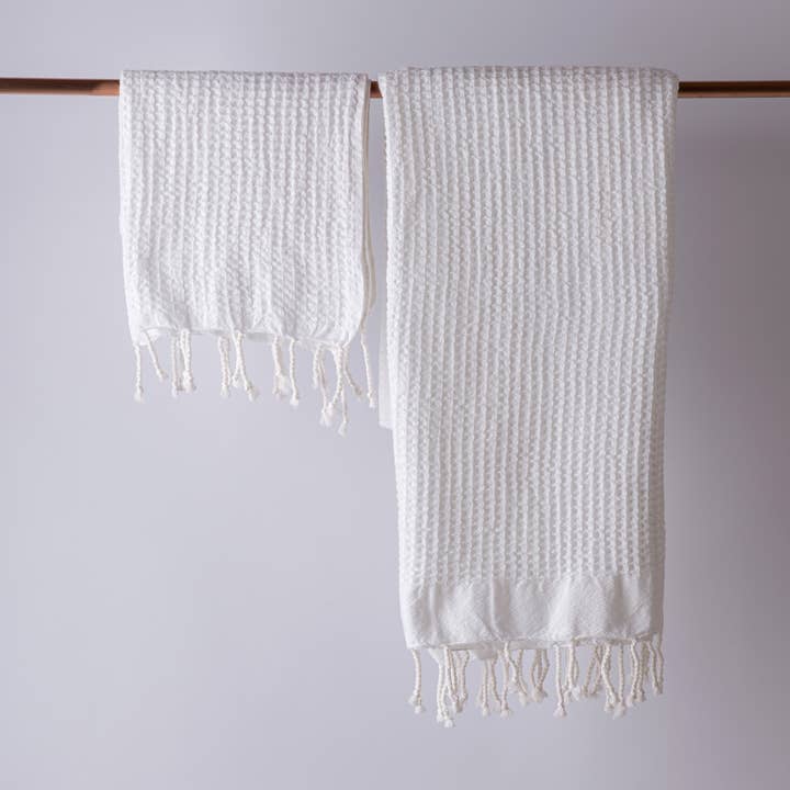 Waffle Handwoven Hand Towel for wholesale by loom.ist