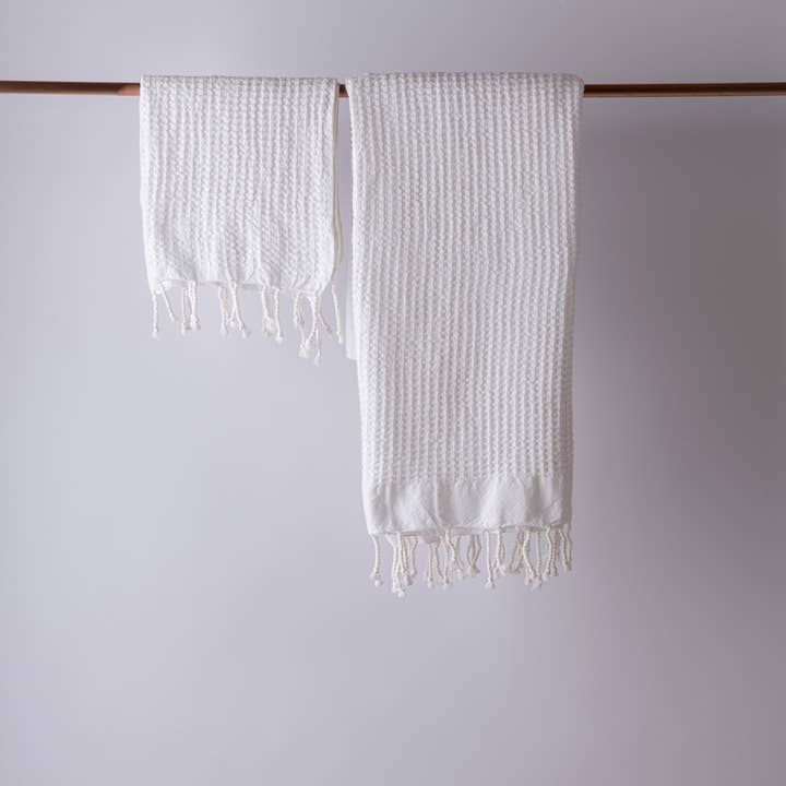 Waffle Handwoven Hand Towel for wholesale by loom.ist