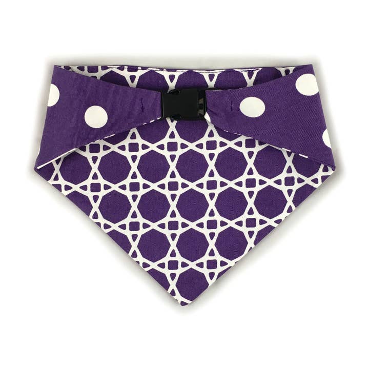 Bandana Reversível Uptown Pups - Roxo por atacado de Uptown Pups