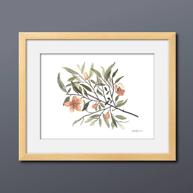 Blossom Watercolor Print for wholesale by Ink & Honey Co.