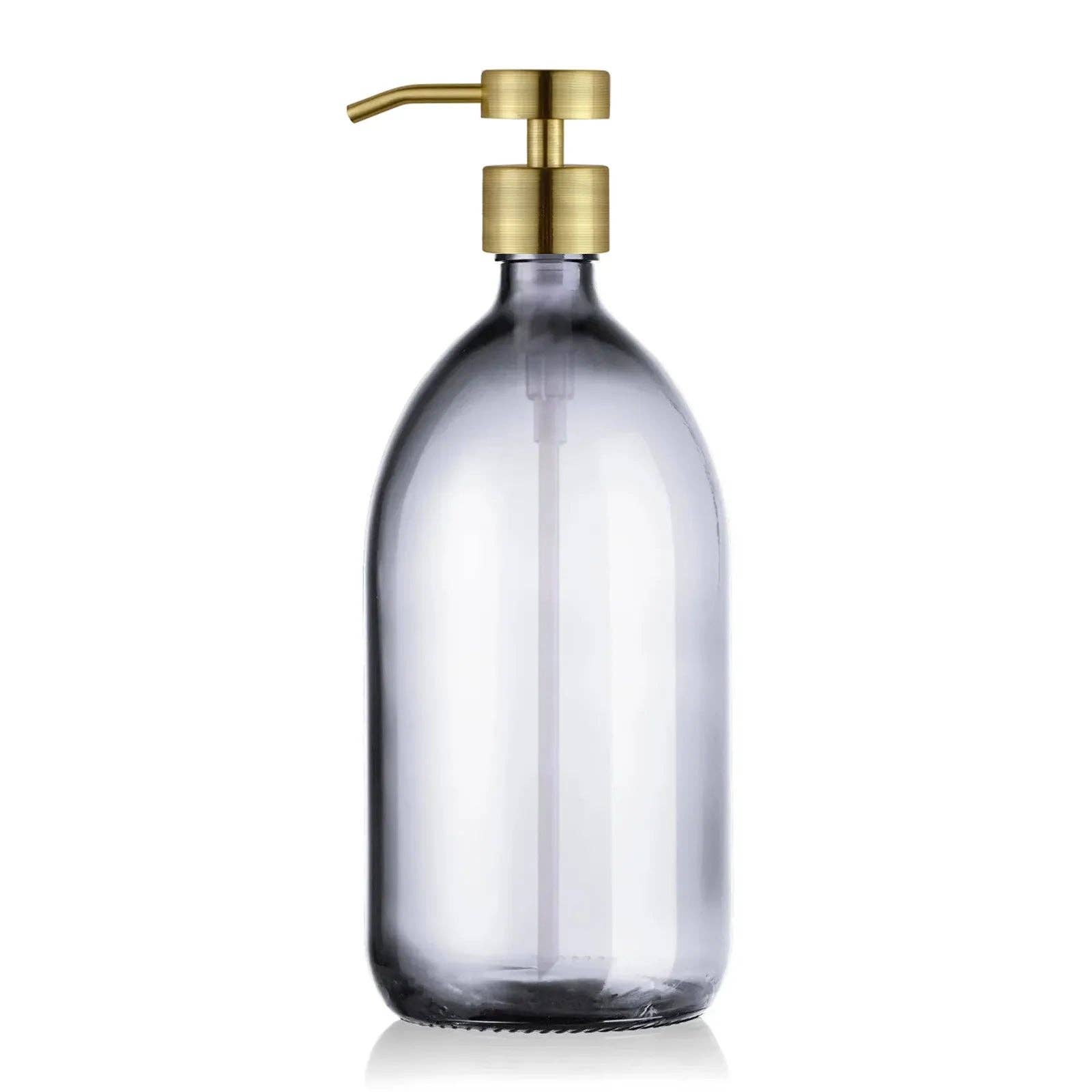 Little Pots – wholesale Soap dispenser – Clear glass soap dispenser – Stainless steel pump15