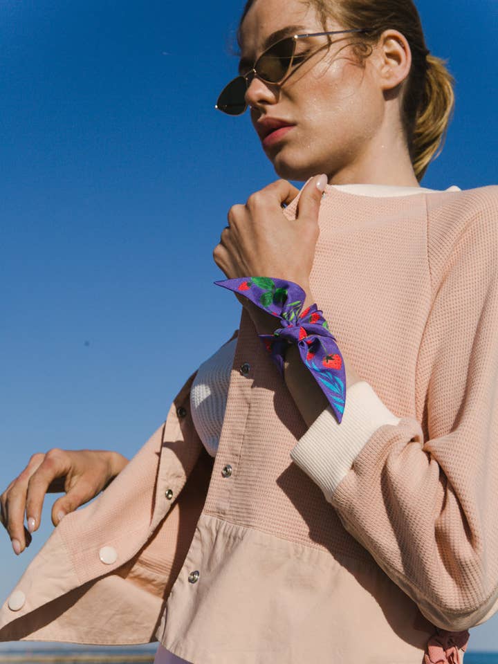 Marché sur la Sorgue silk bracelet for wholesale by Petitjean Paris