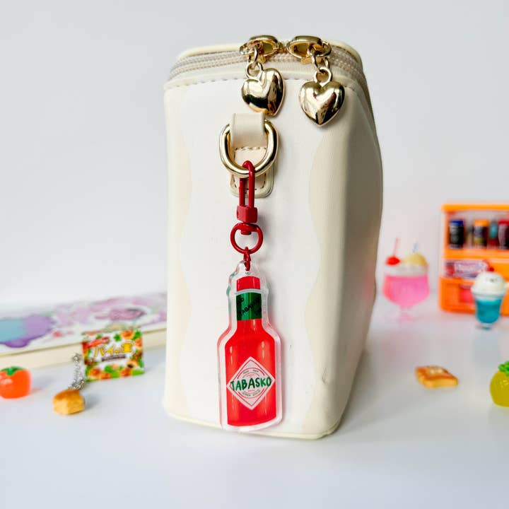 PekoPuff - Wholesale Keychain - Unisex - Tabasco Hot Sauce Double-sided Acrylic Keychain with Epoxy1