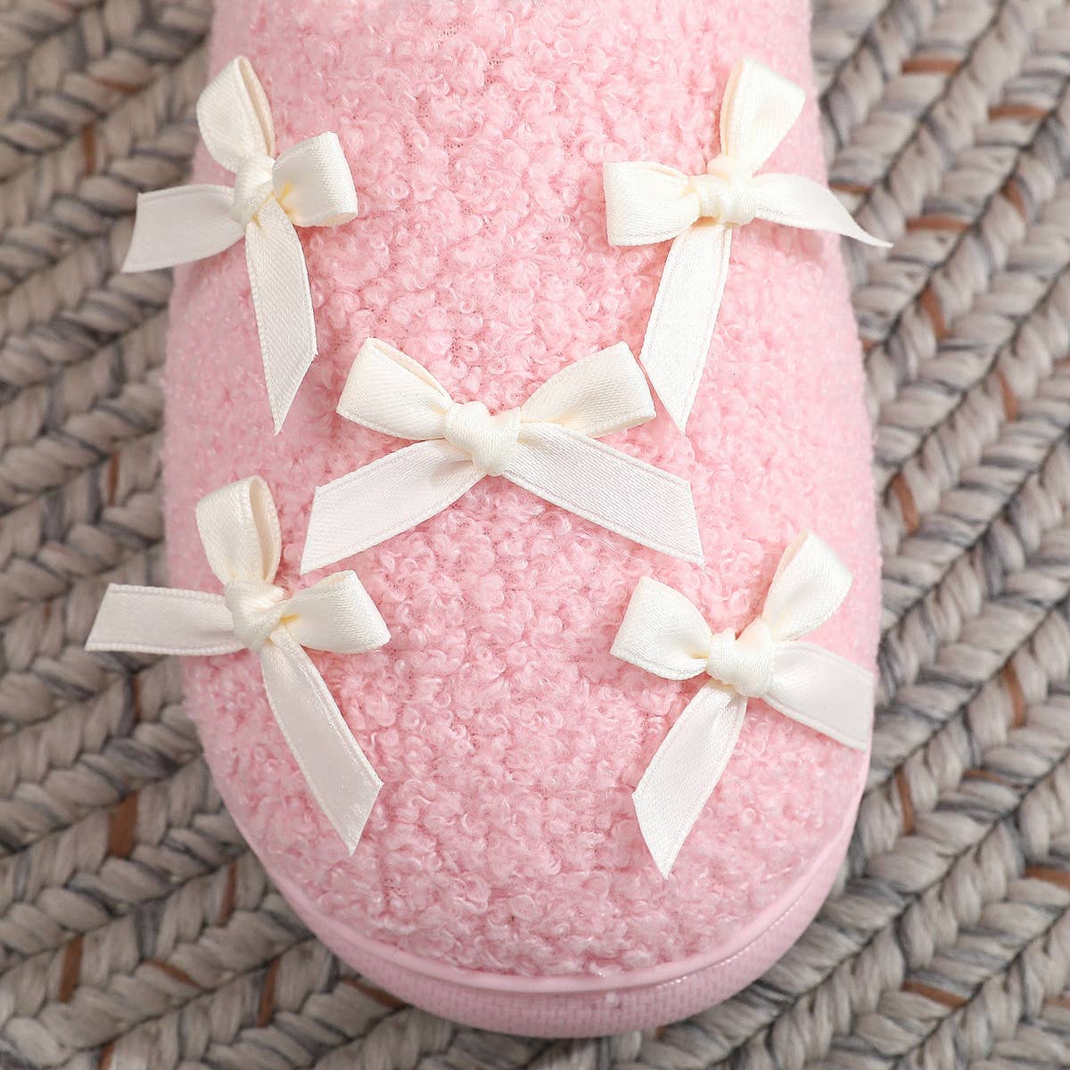 DOUBLJU - Wholesale Slippers - Women's - CUTE WARM HOME BOW COTTON SLIPPERS_CWSHS115314