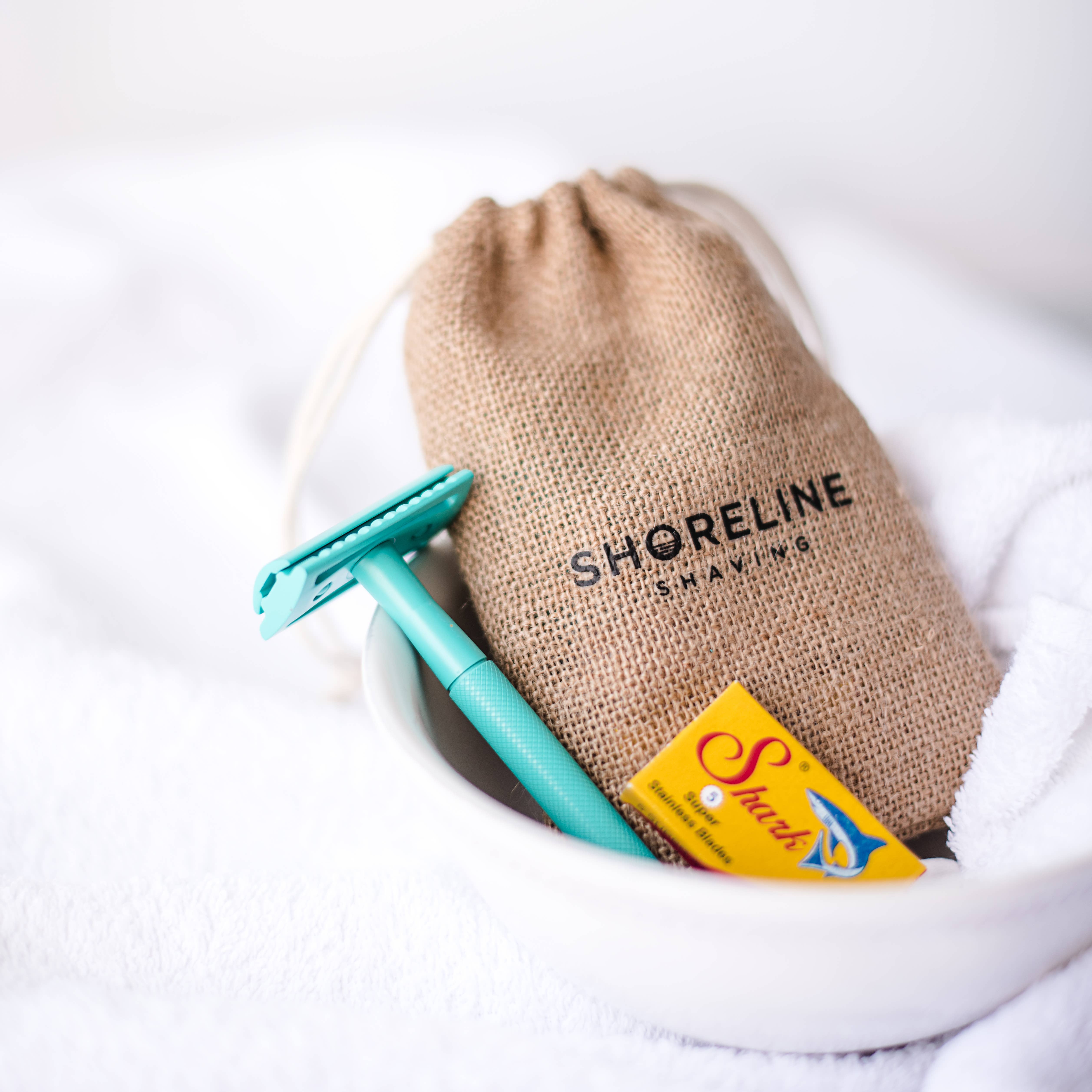 Shoreline Shaving - Wholesale Razor - Metal Safety Razor inc Blades & Travel Bag - Matte Black7