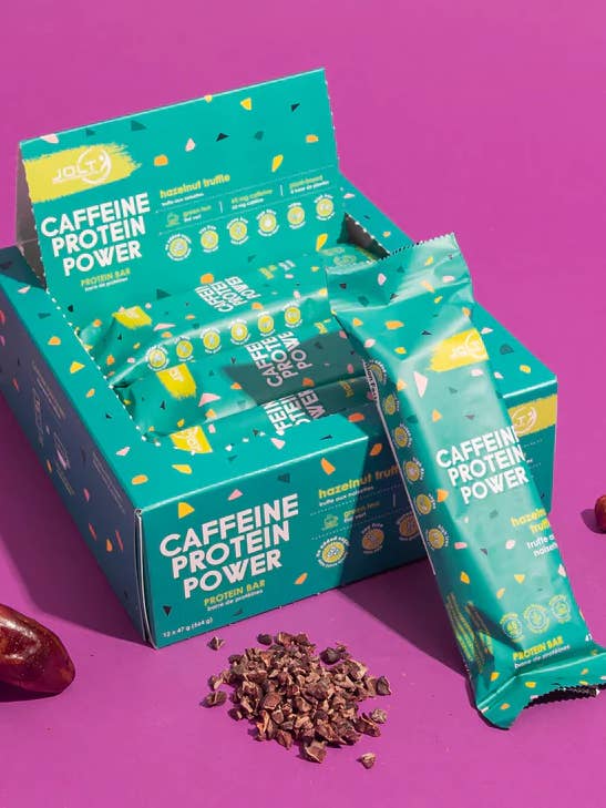 Barre protéinée contenant de la caféine - Truffe aux noisettes pour la vente par Jolt Performance
