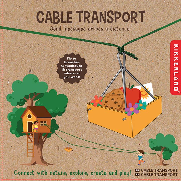 Kikkerland Design Inc - Wholesale Toy Set - Kids - Huckleberry Cable Transport