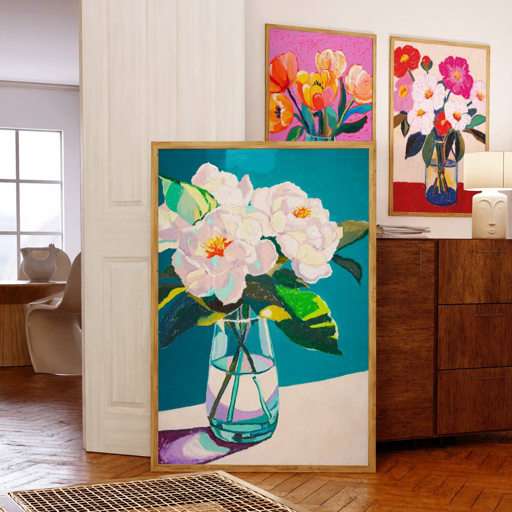 Julia Ockert - Wholesale Art Print - White Peonies Art Print4