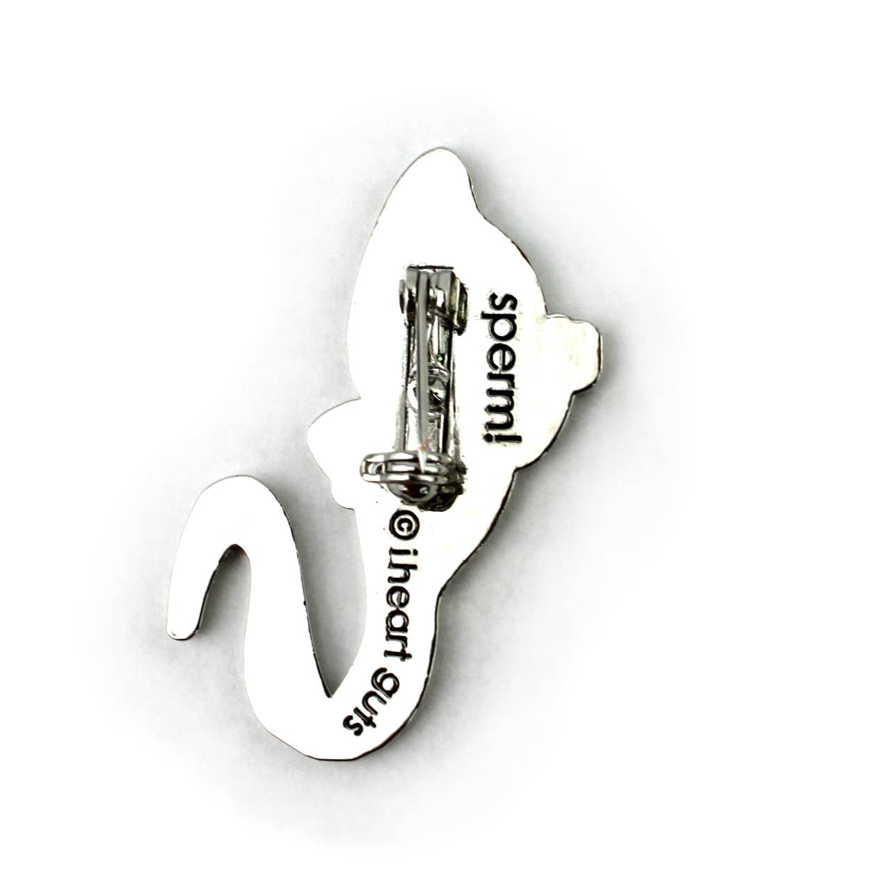 I Heart Guts | Organ Plushies Wholesale - Wholesale Lapel Pin/Button - Sperm Sparkly Enamel Lapel Pin3