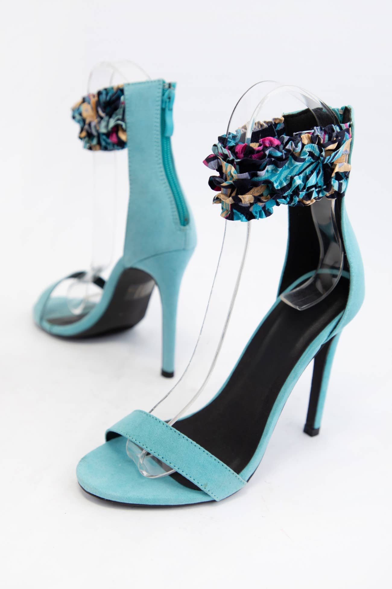 CCOCCI - Vente Talons hauts – femme - Escarpins à talons aiguilles avec bride cheville et chouchou hebdomadaire1