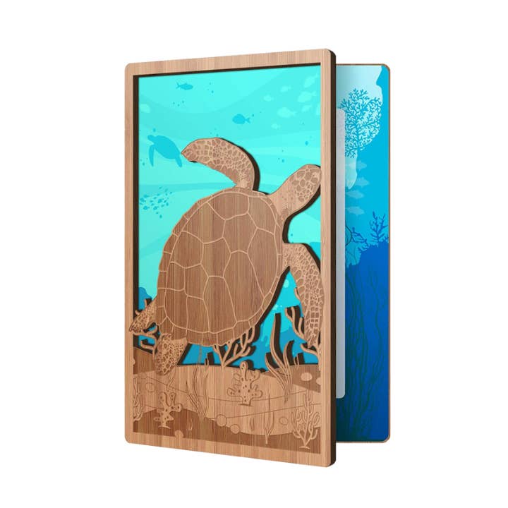 Green Sea Turtle Animal Card for wholesale by Heartspace Cards