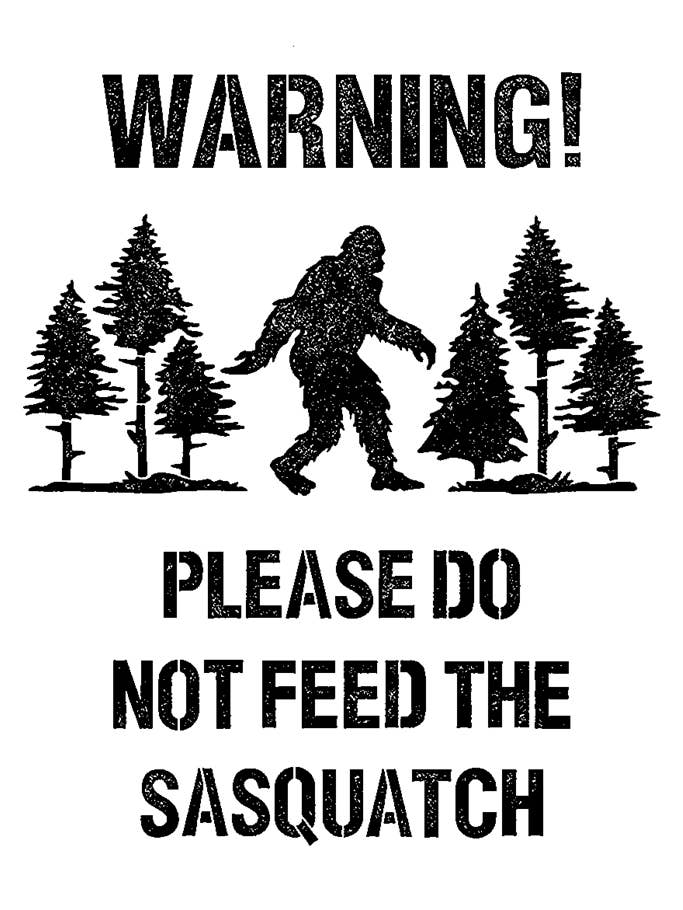 Sasquatch Bigfoot Print - Vintage Style - Matte Available for wholesale by Freewheelin' Arts