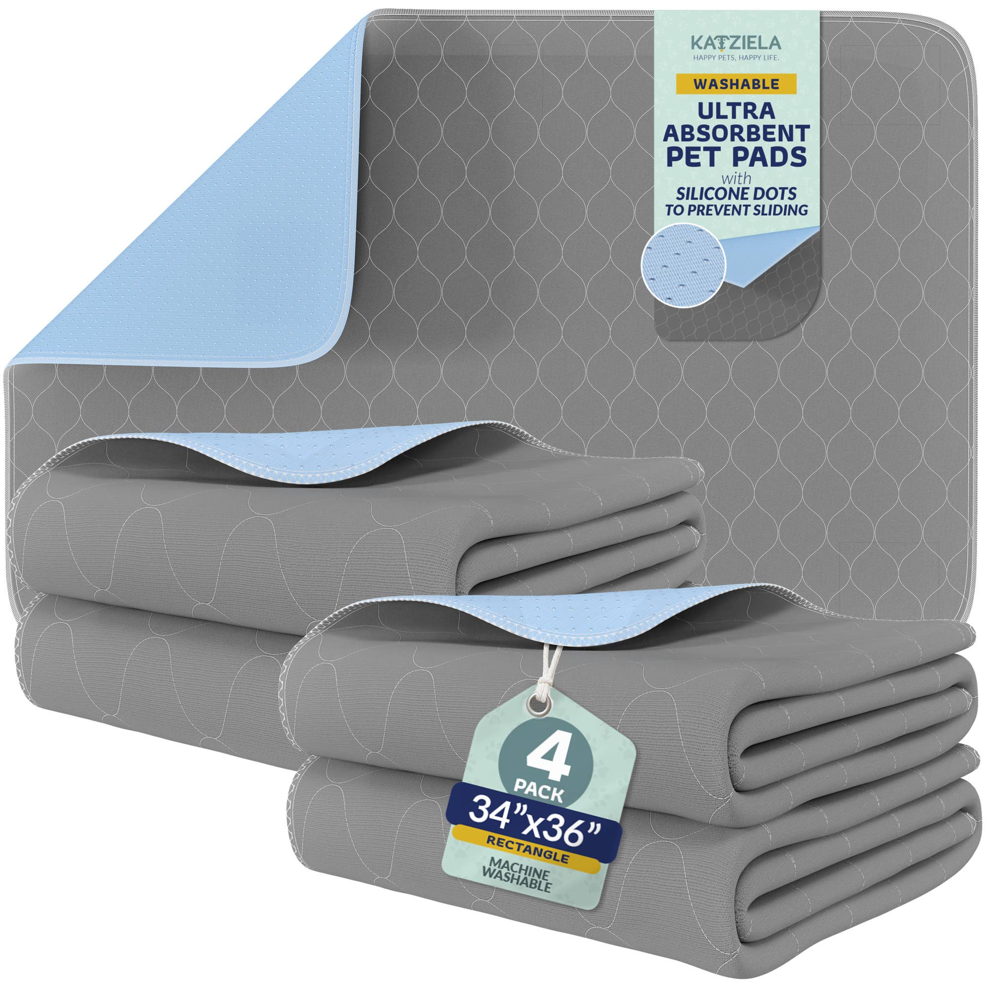 Katziela – wholesale Pet cleaning supplies – Katziela Quick-Drying Washable Pee Pads for Dogs Waterproof 22