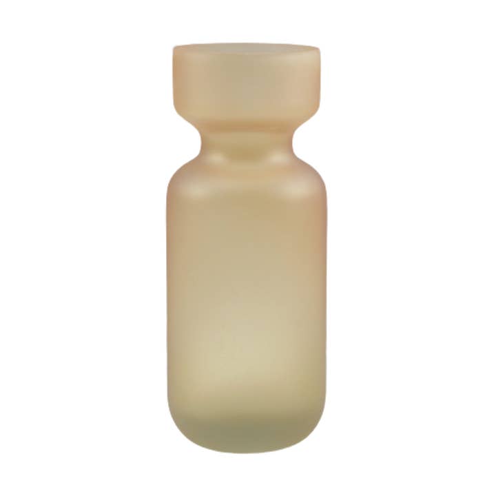 Medium vase frostet glas rødme ♻ ︎ for engroshandel hos À la collection